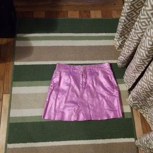 Metallic skirt